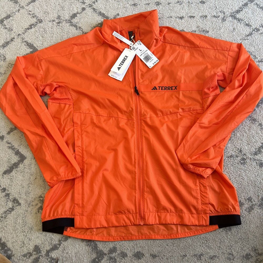 Adidas Women's Terrex MT Windbreaker Hiking Senderismo Trail Running Jacket Sz L
